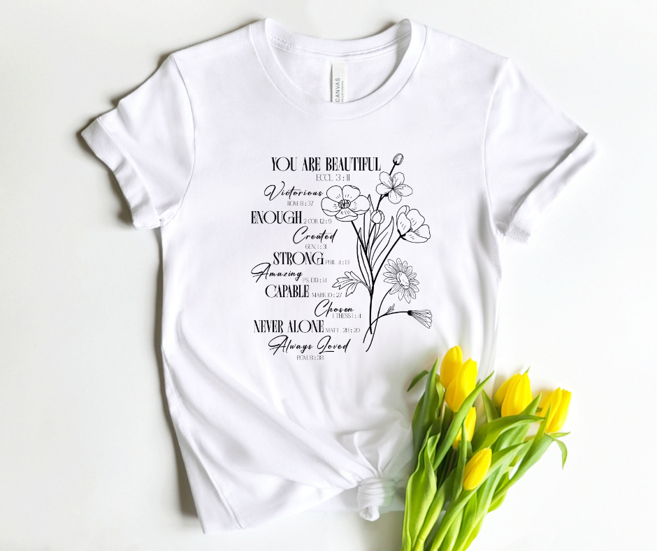 Floral Scripture T-Shirt
