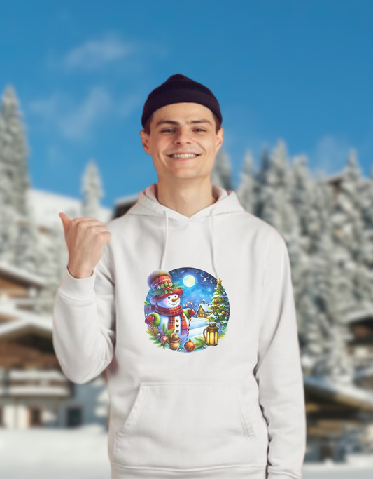 Festive Snowman Christmas Hoodie